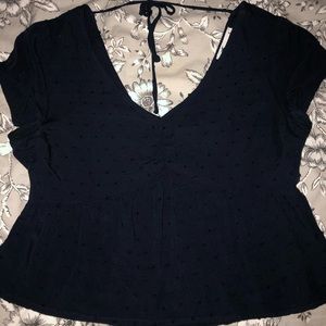 Navy blue top